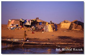 wioski nad rzeką Niger