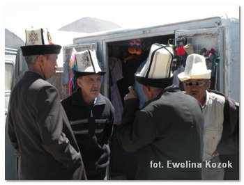 charakterystyczne czapki mieszkańców Murgab